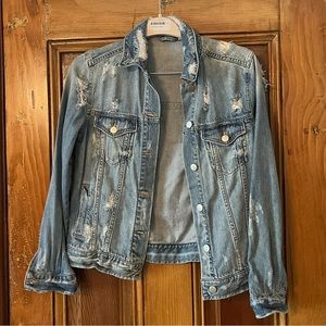 BP Women’s Ripped Jean Jacket Size XS